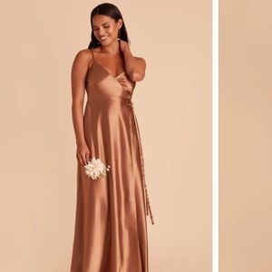 Birdy Grey Cindy satin dress in Rust